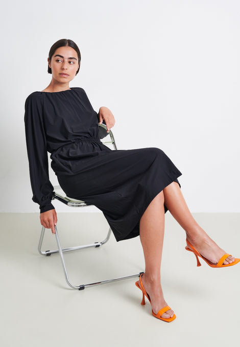 Cornny Dress Technical Jersey | Black