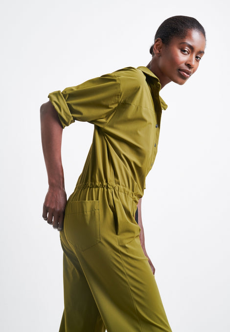 Mico Jumpsuit Technical Jersey | Oliva green