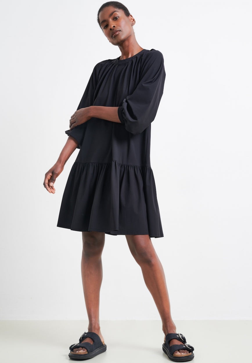 Jolanda Dress Technical Jersey | Black