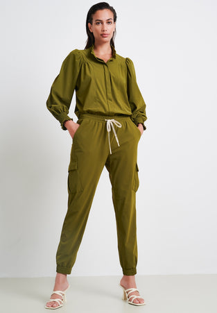 Oliver Blouse Technical Jersey | Oliva green