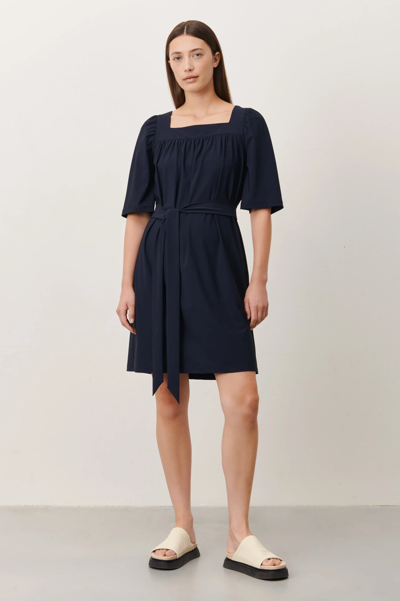 Jassi Dress Technical Jersey | Blue