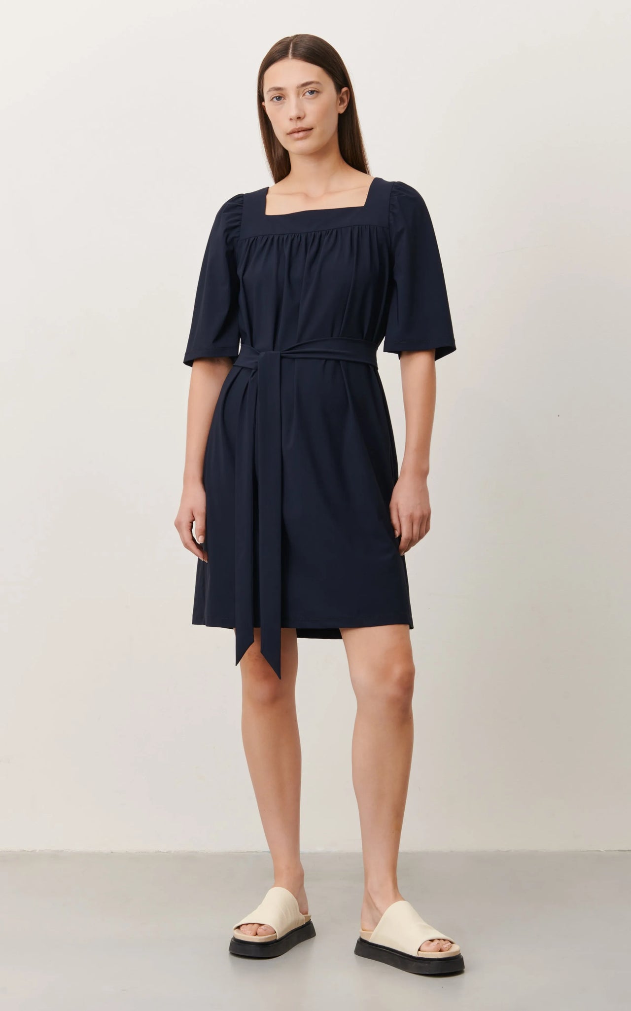 Jassi Dress Technical Jersey | Blue