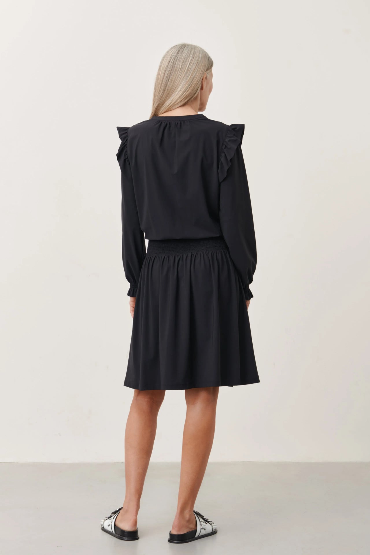 Janny Dress-1 Technical Jersey | Black