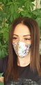 Face mask | Beige/Fuxia