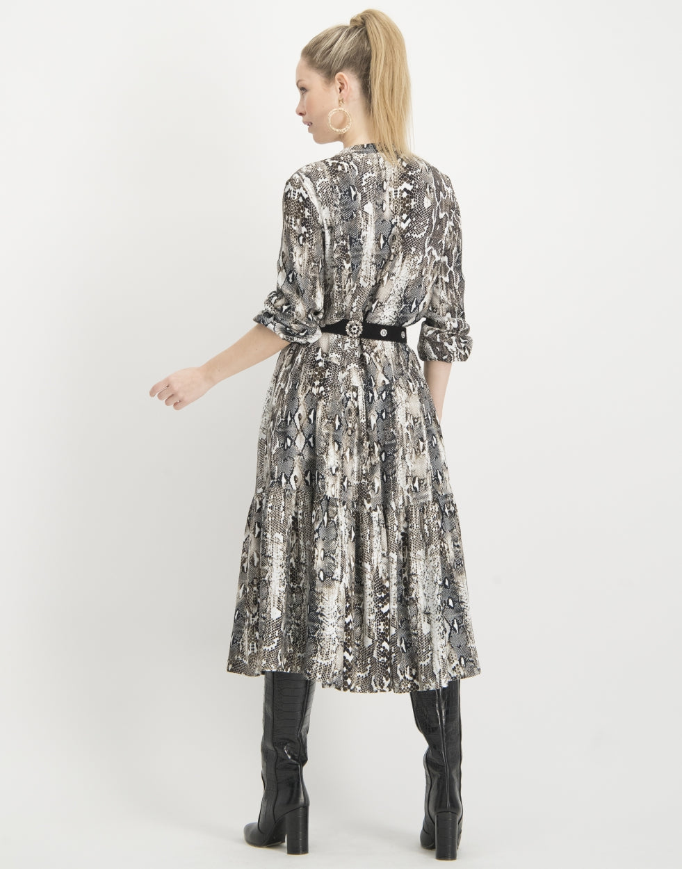 Dress Anna | Brown snake