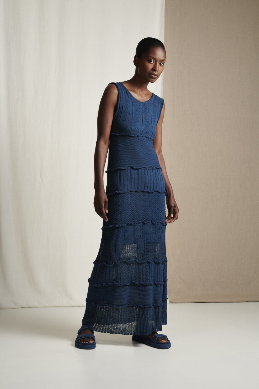 Dress Ariella Organic Cotton | Blue