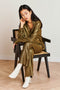 Pants Lola Eco Viscose | Gold metallic shiny
