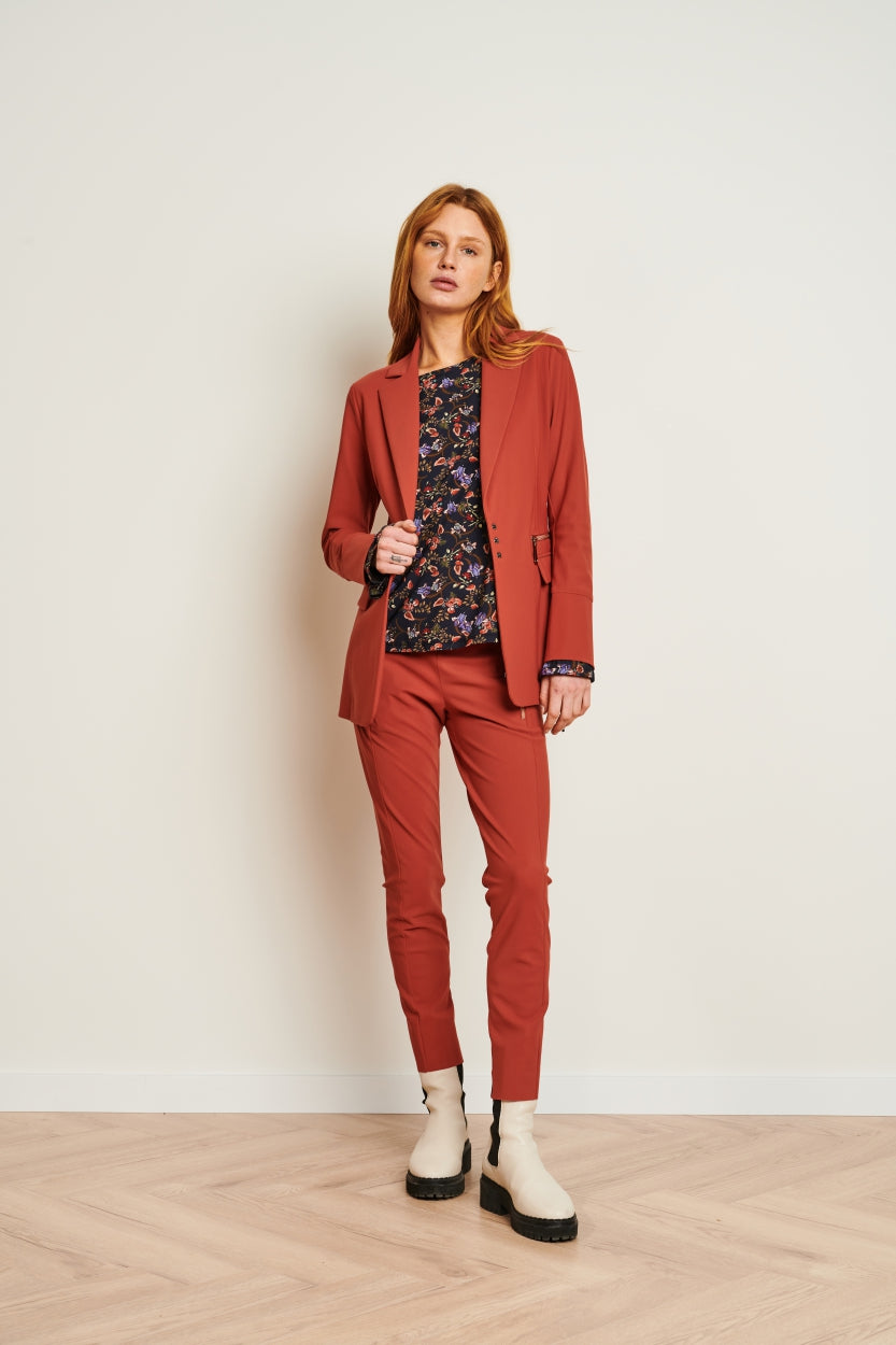 Pants Paula/2 Technical Jersey | Brick