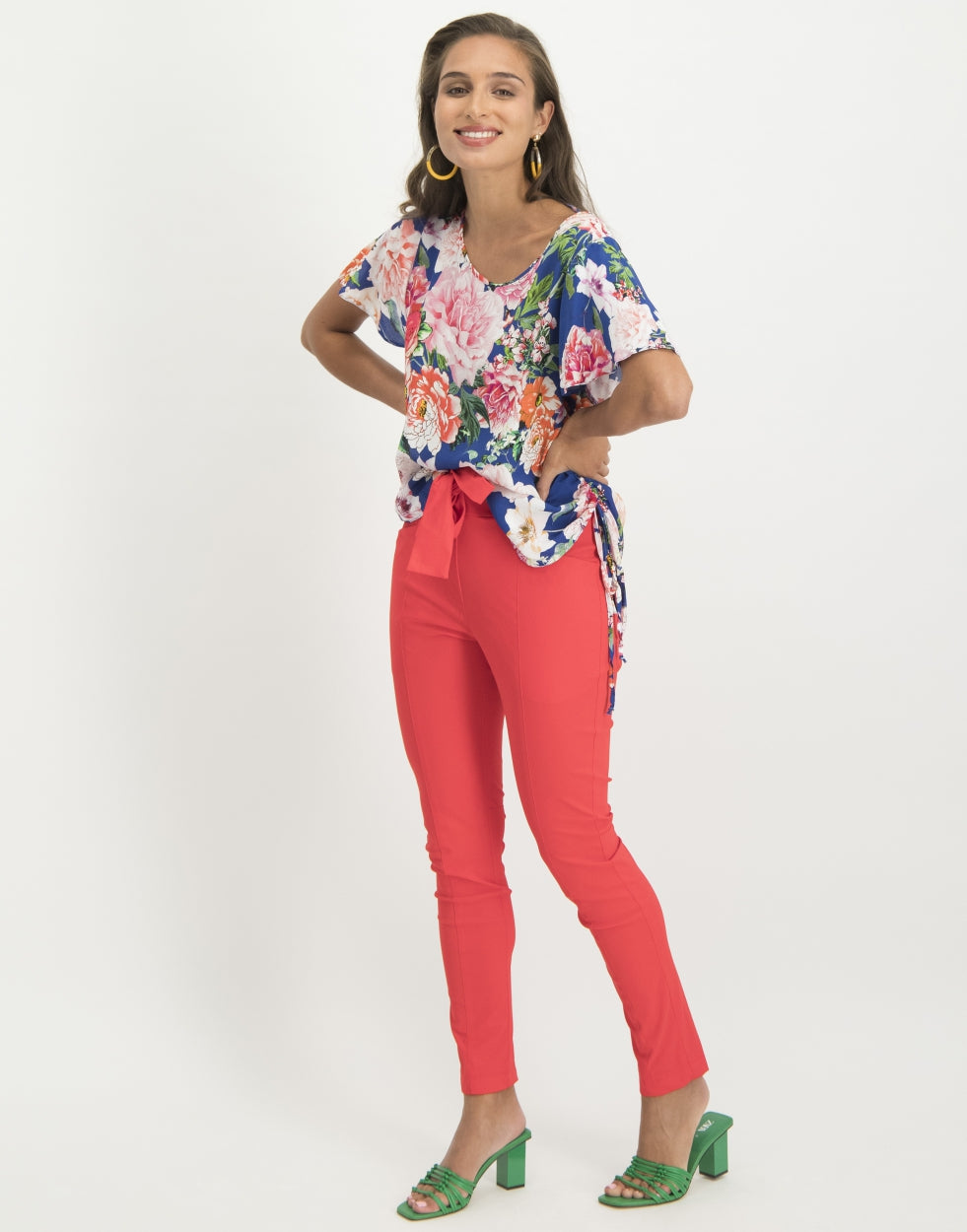 Flora Top Floral | Ink
