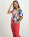 Flora Top Floral | Ink