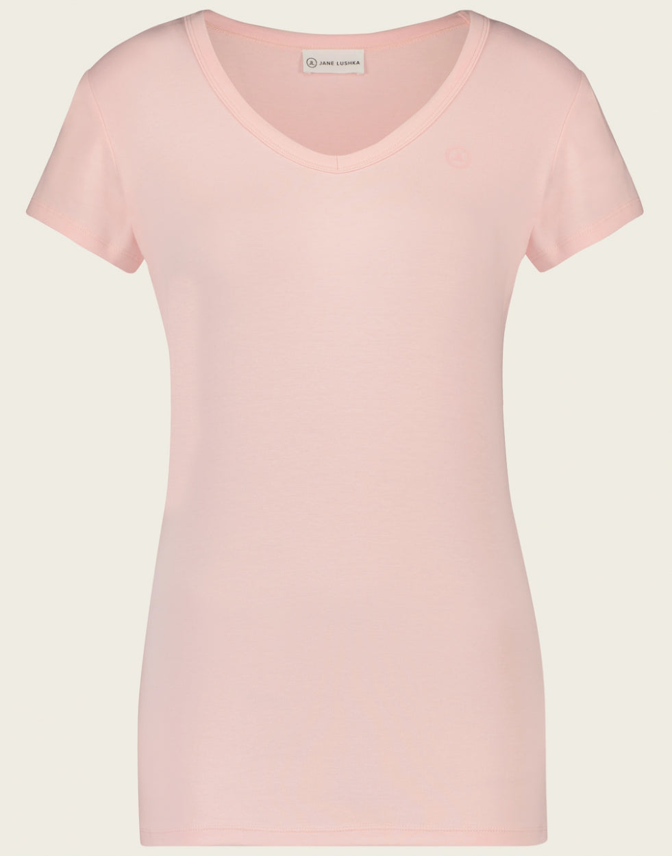 T shirt V Neck easy wear Organic Cotton | Pink
