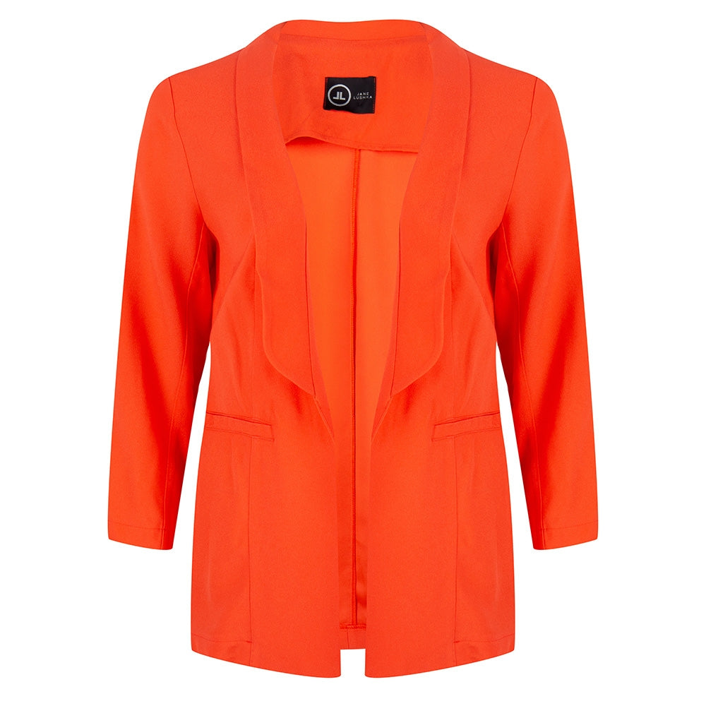 Celeste Open Blazer | Coral