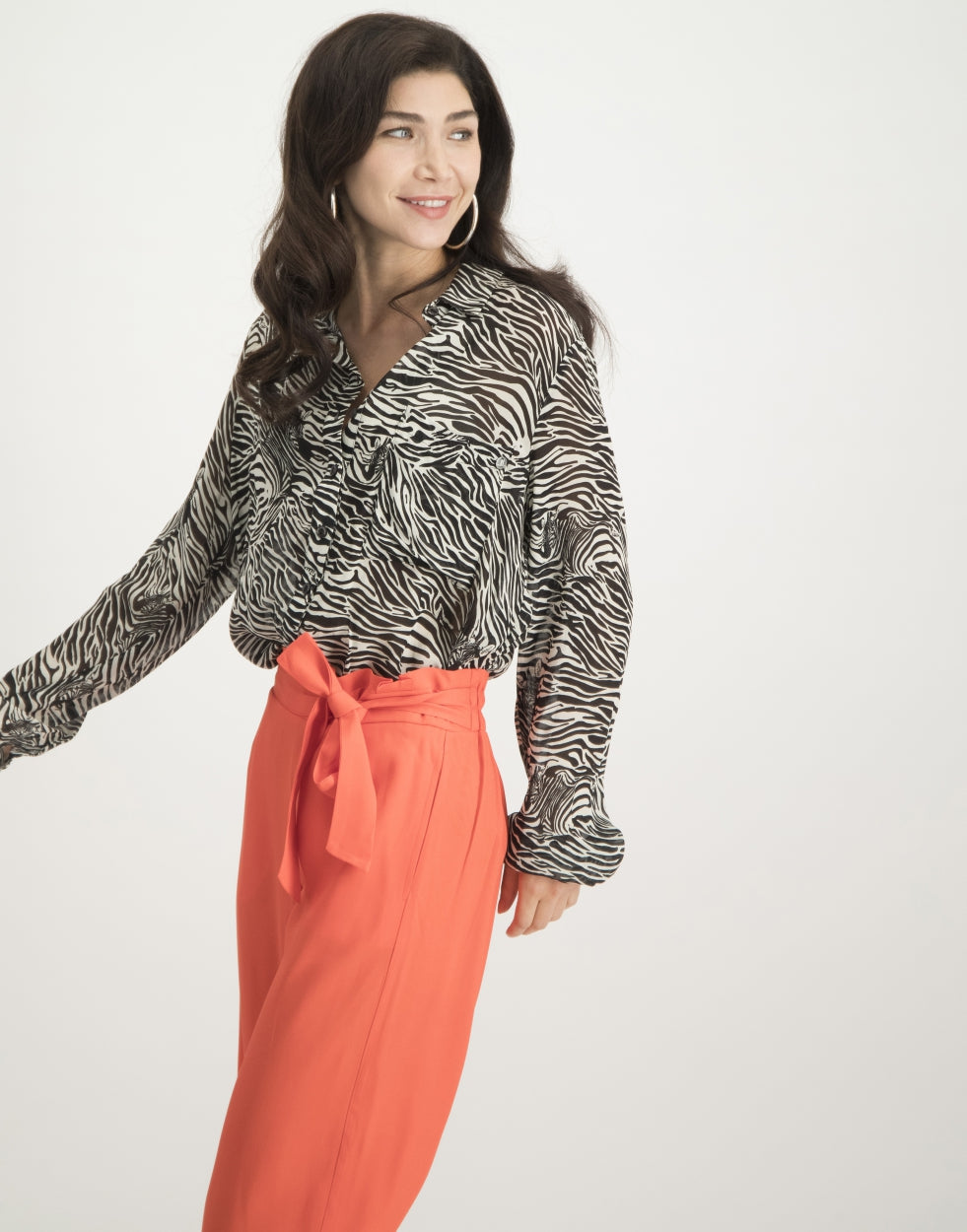 Holly Tie Pants | Coral