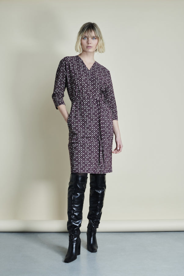 Dress Veda/LS Technical Jersey | Deep Purple