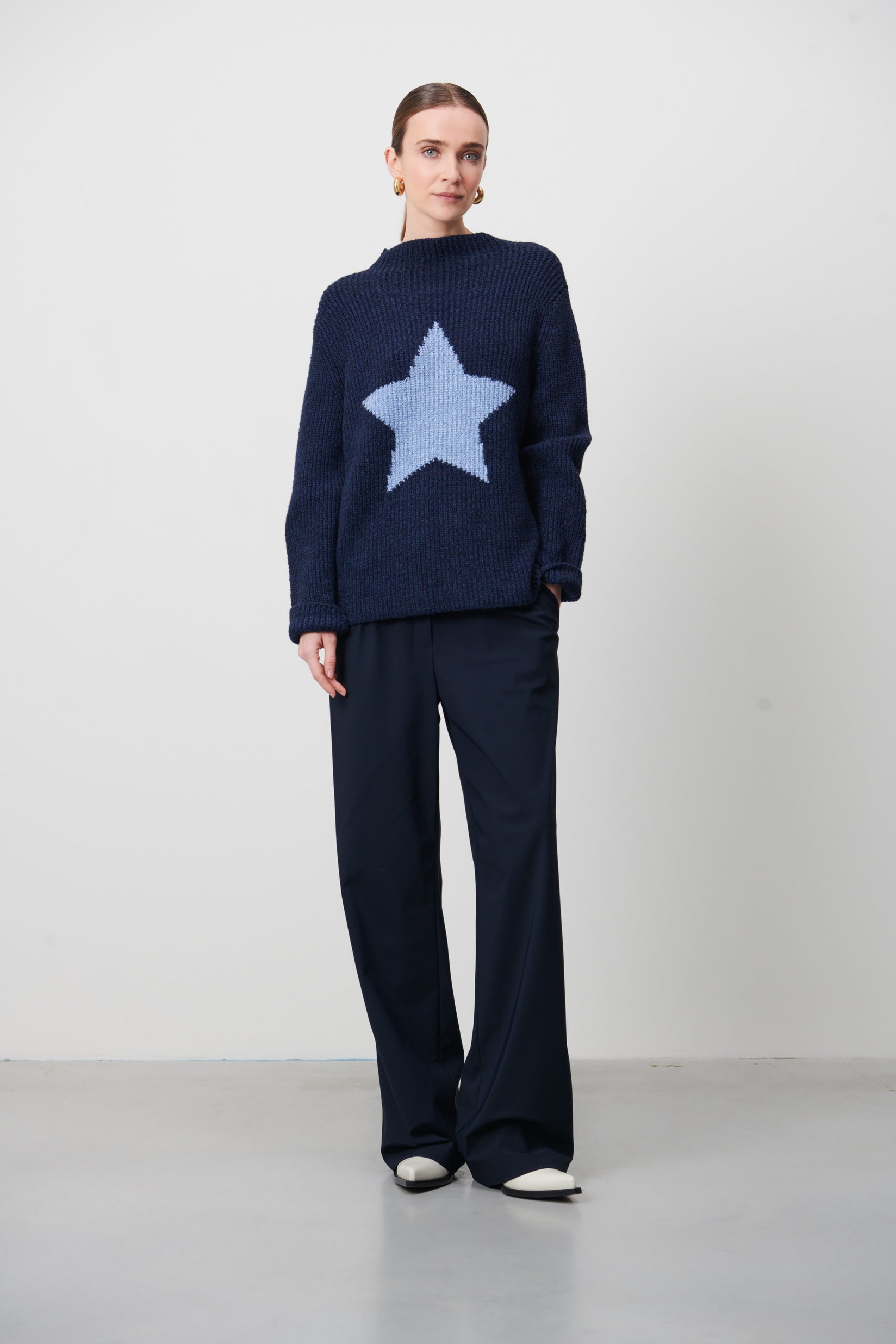 Eleny Pants Technical Jersey Blue Jane Lushka