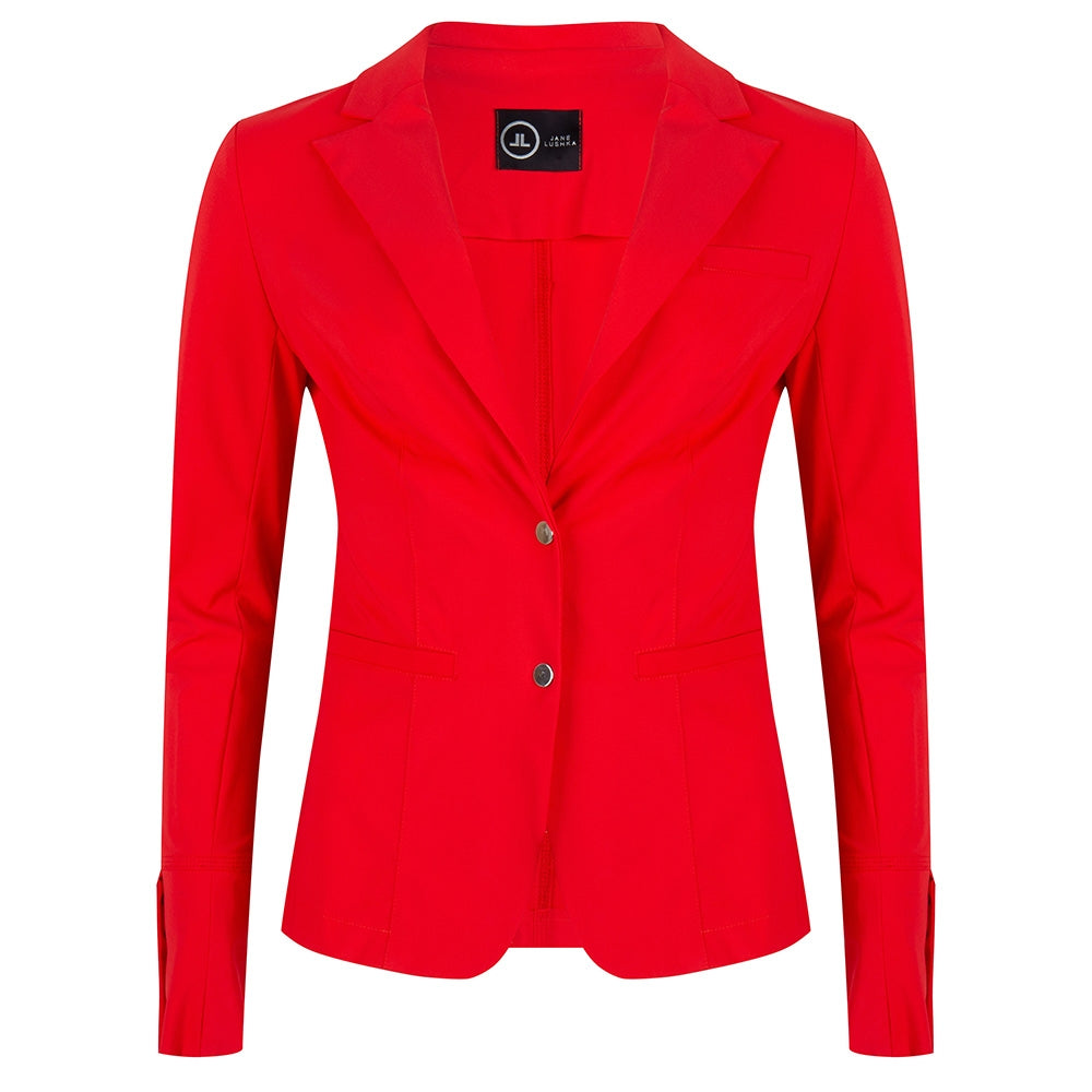 Eva Easy To Wear Blazer | Red