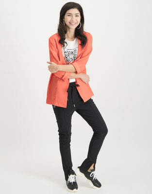 Celeste Open Blazer | Coral