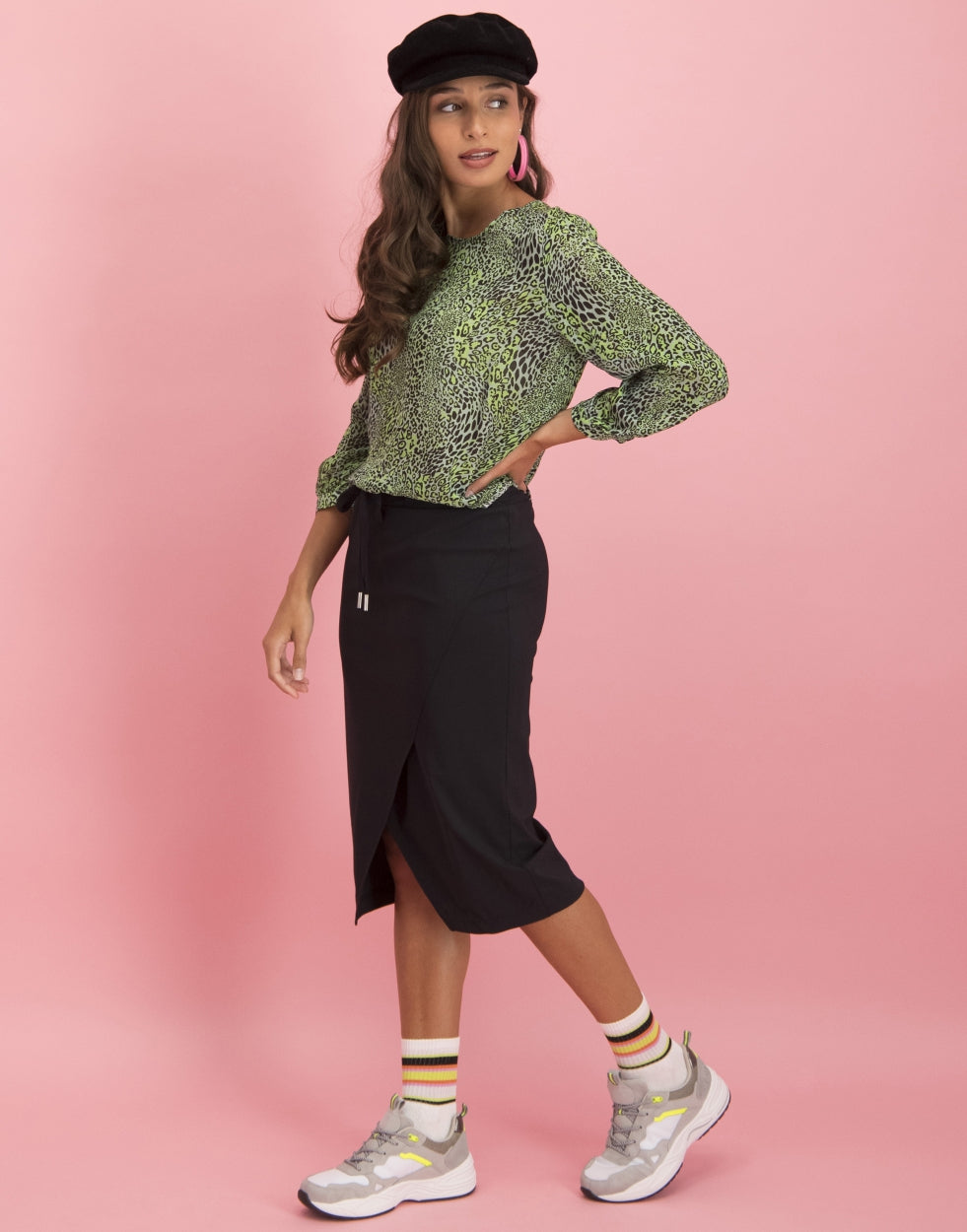Evie Tie Top Animal | Green