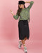Edie Drawstring Skirt | Black