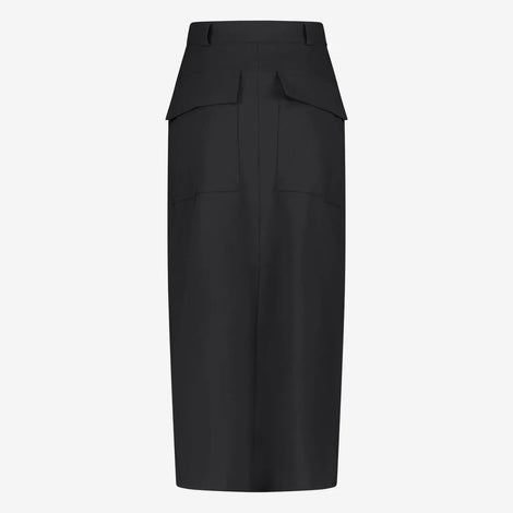 Lara Skirt Technical Jersey | Black