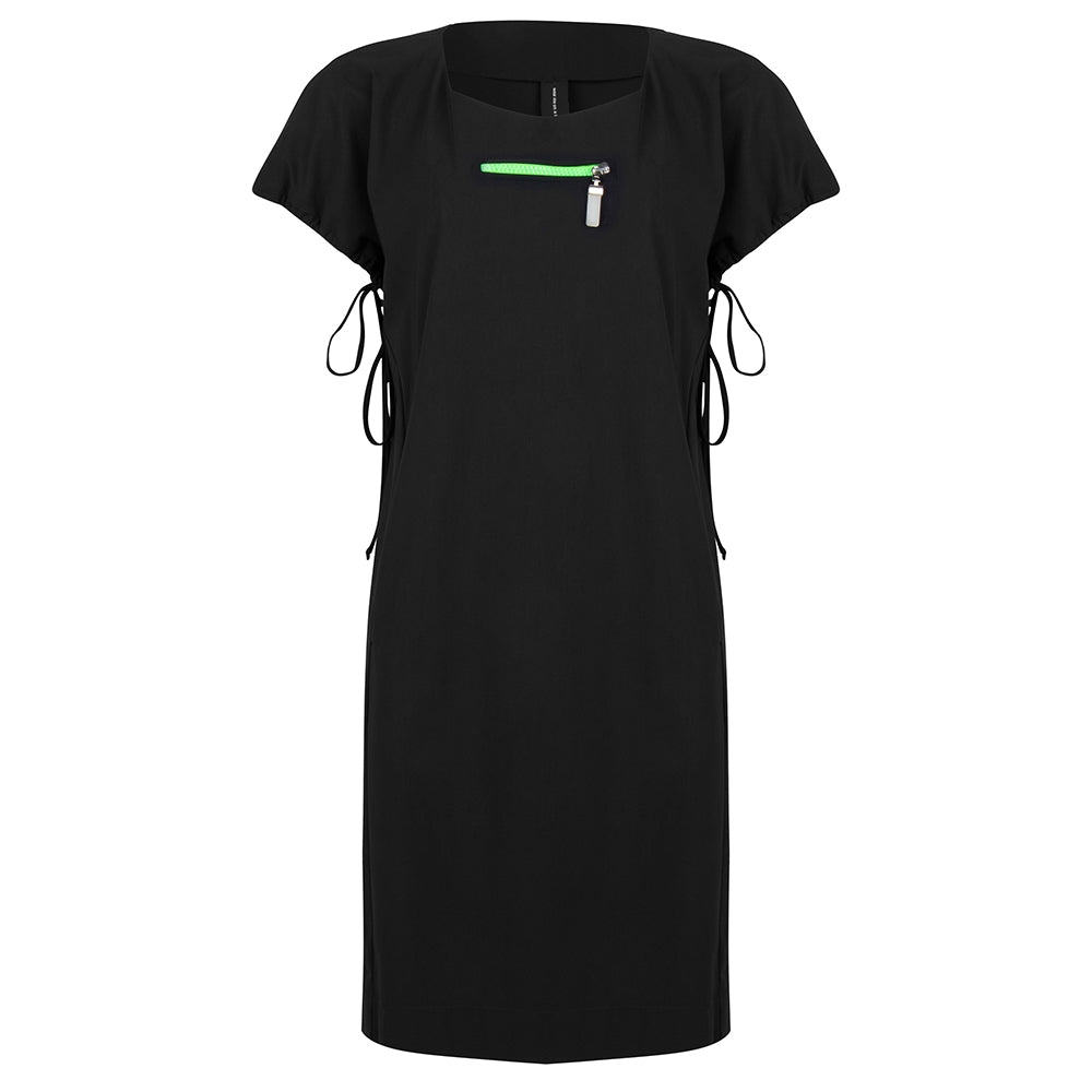 Tiff Zipper Dress | Black