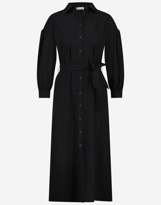 Dress Sabine Long Technical Jersey | Black