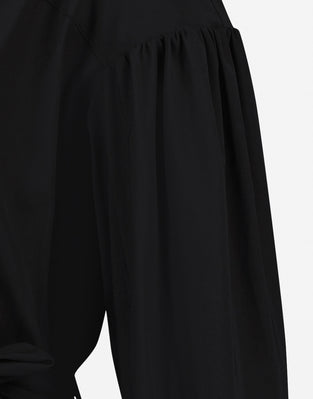 Dress Sabine Long Technical Jersey | Black