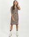 Carly Dress | Animal Brown