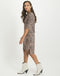 Carly Dress | Animal Brown