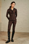 Blouse Kikkie Technical Jersey | Brown snake