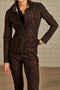 Blouse Kikkie Technical Jersey | Brown snake