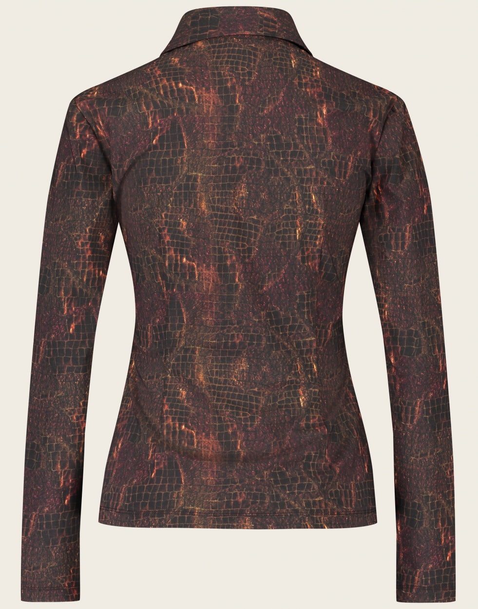 Blouse Kikkie Technical Jersey | Brown snake