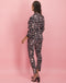 Vera Bow Pants Black and Bloom | Black