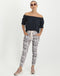 Vera Bow Pants Pink Snake | Barry Pink