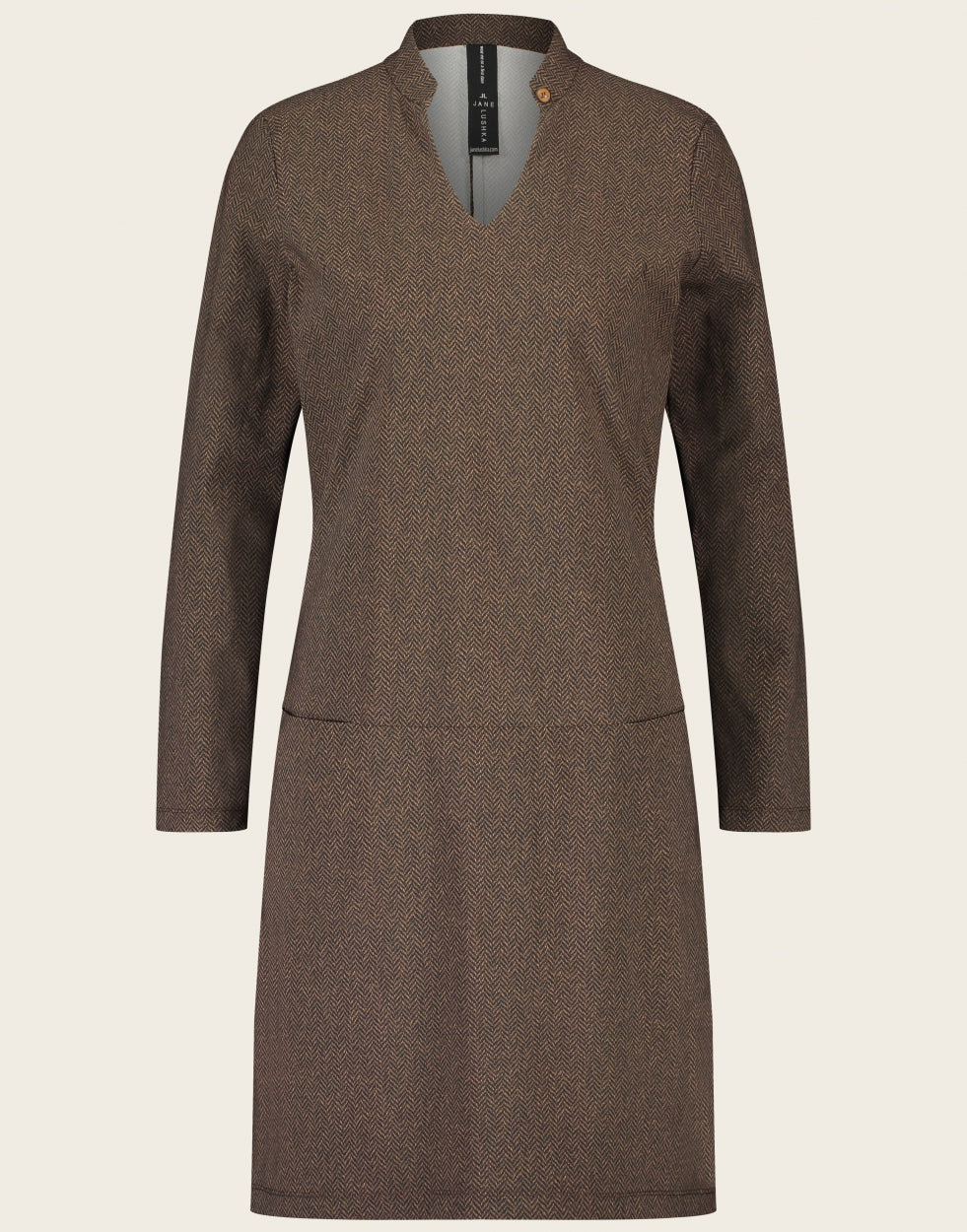 Dress Harper Technical Jersey | Dark Brown