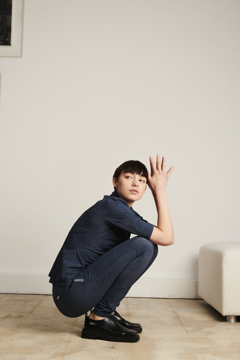 Pants Annabel Technical Jersey | Denim Blue