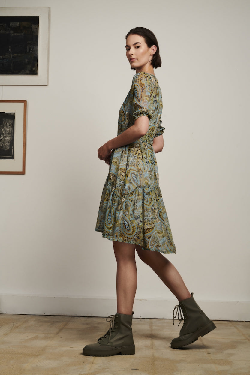 Dress Janet Eco Viscose | Multi Green