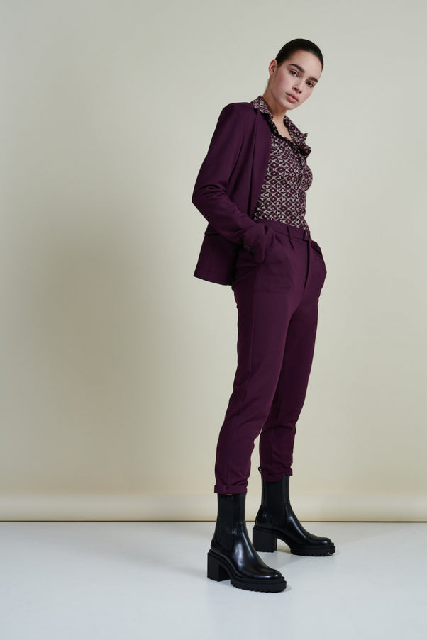 Blazer Havana Eco Viscose | Bordo