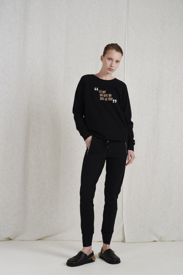 Soft Sweater Past Organic Cotton | Black