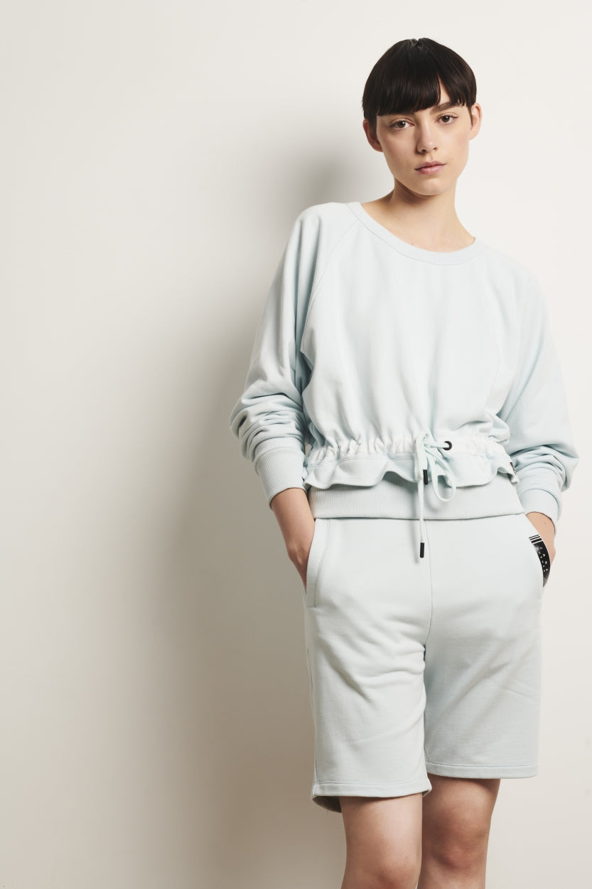 Soft Hoodie Fly/1 Organic Cotton | Aqua