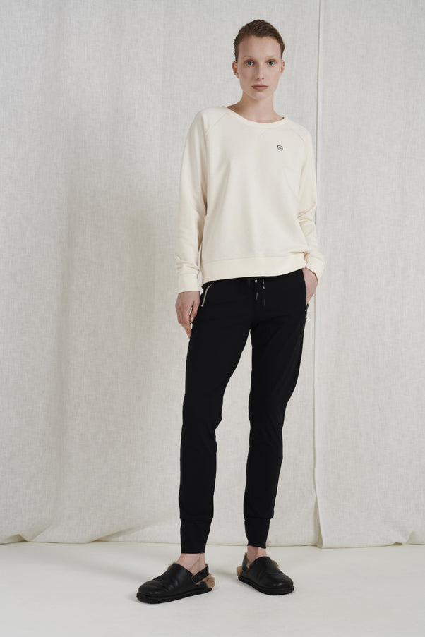 Soft Sweater Logo Organic Cotton | Ecru